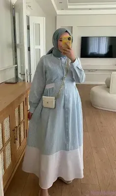 فساتين حوامل للمحجبات